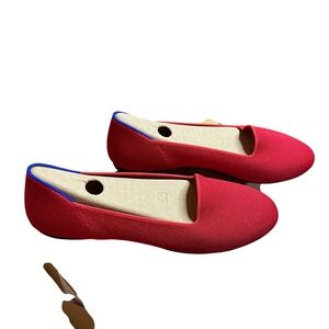 Rothy's The Lounge‎ Loafer Bombshell Red Knit Flats Shoes - US 9